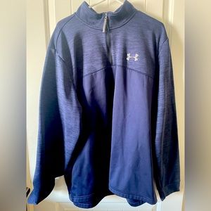 Mens Under Armour 1/4 zip Blue Sweatshirt, 3XL